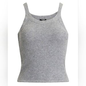 Express Glitter Waffle Fitted Scoop Neck Cami Size S NWT